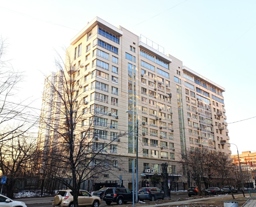 фасад дома, здание по адресу г Москва, проезд Попов, д 1 к 1